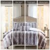 3PC Faux Fur Comforter Set