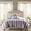 3PC Faux Fur Comforter Set