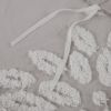 3 Piece Tufted Cotton Chenille Floral Duvet Cover Set
