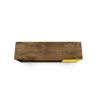 Manhattan Comfort Liberty 53.14" Mid-Century Modern TV Stand with 5 Shelves and 1 Door in Rustic Brown and Yellow with Solid Wood Legs