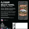 Broncos OFFICIAL NFL Realtree "Stripes" Beach Towel; 30" x 60"