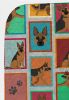 Lots of German Shepherd Quilted Blanket 50x60 Artwork Pattern Quilted Throw Blanket for Bed, Couch, Sofa, Soft and Lightweight
