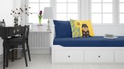 Summer Sunflowers Black and Tan Pomeranian Standard Pillowcase Lightweight Super Soft Easy Care Decorative Artwork Pillowcase, Standard