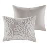 3 Piece Tufted Cotton Chenille Floral Duvet Cover Set