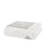4 Piece Embroidered Cotton Reversible Duvet Cover Set