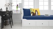 Summer Sunflowers Liver and White Shih Tzu Standard Pillowcase Lightweight Super Soft Easy Care Decorative Artwork Pillowcase, Standard