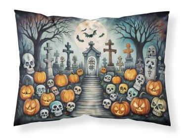 Calaveras Sugar Skulls Spooky Halloween Standard Pillowcase Lightweight Super Soft Easy Care Decorative Artwork Pillowcase, Standard (Default: Default)