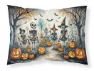 Calacas Skeletons Spooky Halloween Standard Pillowcase Lightweight Super Soft Easy Care Decorative Artwork Pillowcase, Standard
