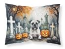 Boxer Spooky Halloween Standard Pillowcase Lightweight Super Soft Easy Care Decorative Artwork Pillowcase, Standard