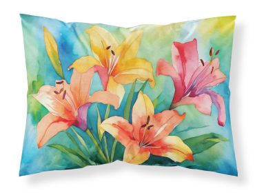 Lilies in Watercolor Standard Pillowcase Lightweight Super Soft Easy Care Decorative Artwork Pillowcase, Standard (Default: Default)