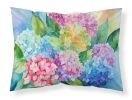 Hydrangeas in Watercolor Standard Pillowcase Lightweight Super Soft Easy Care Decorative Artwork Pillowcase, Standard