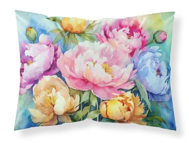 Peonies in Watercolor Standard Pillowcase Lightweight Super Soft Easy Care Decorative Artwork Pillowcase, Standard (Default: Default)