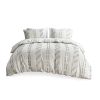 3 Piece Cotton Jacquard Duvet Cover Set