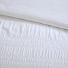 4 Piece Cotton Seersucker Duvet Cover Set