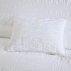 4 Piece Cotton Seersucker Duvet Cover Set