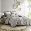 Cotton Printed Duvet Cover Set with Chenille