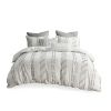 3 Piece Cotton Jacquard Duvet Cover Set