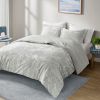 Crushed Velvet Sherpa Reversible Comforter Set