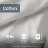 4 Piece Cotton Seersucker Duvet Cover Set