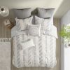 3 Piece Cotton Jacquard Duvet Cover Set