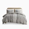 Cotton Printed Duvet Cover Set with Chenille